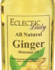 All Natural Ginger Massage Oil, 8 oz