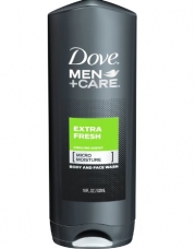 Dove Men + Care Body and Face Wash, Extra Fresh, 18 Ounce (Pack of 3)
