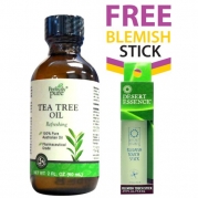 Perfectly Pure 100% Australian Tea Tree Oil + FREE Blemish Roll-on Stick with Tea Tree Oil