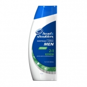 Head & Shoulders Refresh 2 in 1 Dandruff Shampoo + Conditioner for Men 14.2 Fluid ounce (Pack of 2)