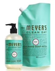 Mrs. Meyers Clean Day Basil Hand Soap and Refill Set SKU-PAS1049845