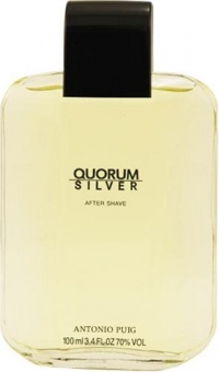 Quorum Silver By Antonio Puig For Men. Aftershave 3.4 oz