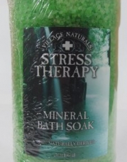 Village Naturals Stress Therapy Mineral Bath Soak 20 Oz