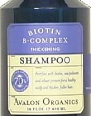 Avalon Organics: Biotin B Complex Thickening Shampoo, 14 oz