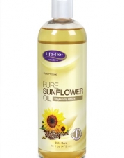 Life-Flo Organic Pure Sunflower Oil, 16 Ounce