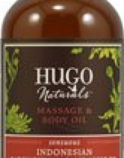 Hugo Naturals Massage & Body Oil-Patchouli & Sandalwood-4, oz.