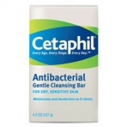Cetaphil Gentle Cleansing Bar, Antibacterial - 4.5 oz
