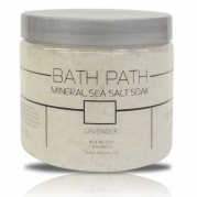 100% Natural Bath Salts Soak From Mediterranean Sea, Lavender