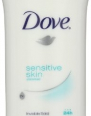 Dove Invisible Solids, Sensitive Skin, 2.6 Ounce Stick (Pack of 6)