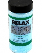Eucalyptus Mint Aromatherapy Bath Salts -17 Oz- Natural Minerals for Soaking Aches, Pains & Stress Relief for Spa, Bath