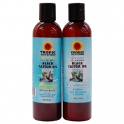 Tropic Isle Jamaican All Natural Black Castor Oil Hair Care Combo Set-I