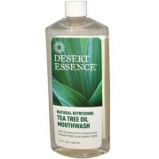 Desert Essence: Tea Tree Oil & Spearmint Mouthwash, 16 oz