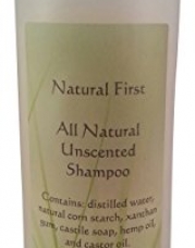 Natural First Hypoallergenic All Natural Shampoo -Fragrance, Chemical, Sls, and Paraben Free