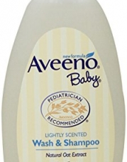 Aveeno Baby Wash & Shampoo, Lightly Scented, 8 Ounce (Pack of 2)