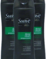 Suave Professionals for Men shampoo, Deep Clean Peppermint, 12.6 Fl Ounce (Pack of 3)