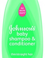 Johnson's Baby Shampoo No More Tangles Shampoo, 2in1 Formula, Thin/Straight hair, 13 Ounce (Pack of 2)