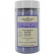 STRESS LESS by Aromafloria: OCEAN MINERAL BATH SALTS 42 OZ BLEND OF LAVENDER, CHAMOMILE, AND SAGE
