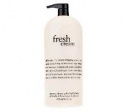 Philosophy Fresh Cream Shampoo, Shower Gel, & Bubble Bath 64 Fl Oz Jumbo Size