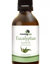Morning Pep EUCALYPTUS OIL 4 OZ Large Bottle 100 % Pure And Natural Therapeutic Grade , Undiluted PREMIUM QUALITY Aromatherapy EUCALYPTUS Essential oil (118 ML) Happy with Your purchase or Your Money Back.