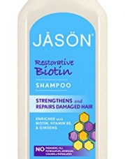 Jason Pure Natural Shampoo, Restorative Biotin, 16 Ounce