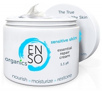 Sensitive Skin Repair Cream.  Concentrated Face Moisturizer. Essential Healing for Dry, Aging, or Damaged Skin.  Best Natural and Organic Ingredients are Aloe, Coconut Oil, Manuka Honey, Hyaluronic Acid, Superfoods. No Parabens
