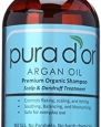pura d'or Argan Oil Premium Organic Shampoo Scalp and Dandruff Treatment, 16 Ounce