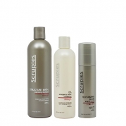 Scruples Structure Bath Volumizing Shampoo 12oz & ER Emergency Repair Conditioner 8oz & Texturizing Paste Set