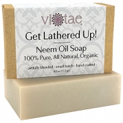 Certified Organic NEEM OIL SOAP - by Vi-Tae® - 100% Pure, All Natural, Aromatherapy Luxury Herbal Bar Soap - 4oz
