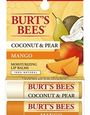 Burt's Bees Lip Balm, Coconut & Pear and Mango, Blister Box, 0.3 Ounce, 2 Count Burt's Bees Lip Balm