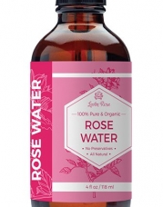 #1 TRUSTED Rose Water - 100% Organic Natural Moroccan Rosewater (Chemical Free) - 4 oz