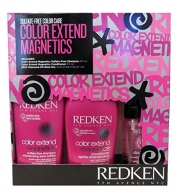 Redken Color Extend Magnetics Duo 10.1 Ounce Shampoo + 8.5 Ounce Conditioner + Diamond Oil Glow Dry Gift Box Set