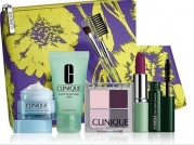 2015 Clinique Makeup Skincare Gift Set (Violet) Turnaround Overnight Moisturizer & More