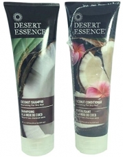 Desert Essence Coconut Shampoo & Conditioner - 8 oz.(Bundle)