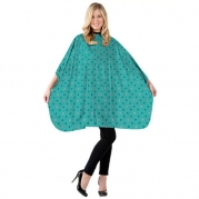 Betty Dain Teal Circles Shampoo Cape