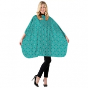 Betty Dain Teal Circles Shampoo Cape