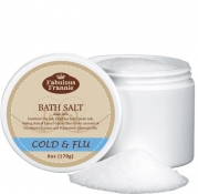 Cold n Flu Therapeuic Mineral Bath Salt - 5oz Made with Pure Essential Oils