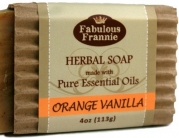 100% Natural Herbal Soap 4 oz made with Pure Essential Oils (ORANGE VANILLA)