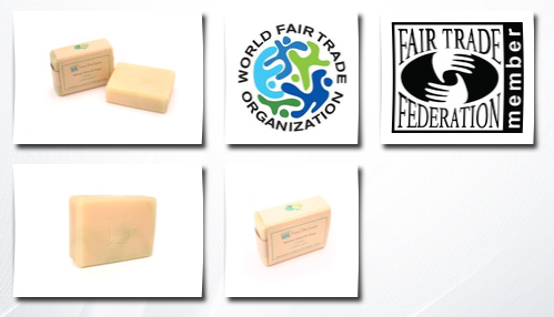 From The Earth fair trade, handmade natural olive oil soap lime essential oil